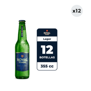 12x Cerveza Royal Guard 5.0° Botella 355cc