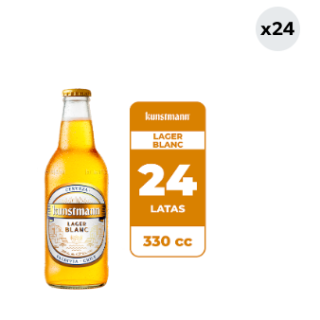 24x Cerveza Kunstmann Lager Blanc 4.5° Botella 330cc