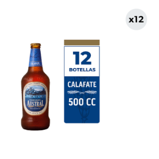 12x Cerveza Austral Calafate 5.0° Botella 500cc