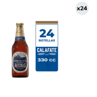 24x Cerveza Austral Calafate 5.0° Botella 330cc