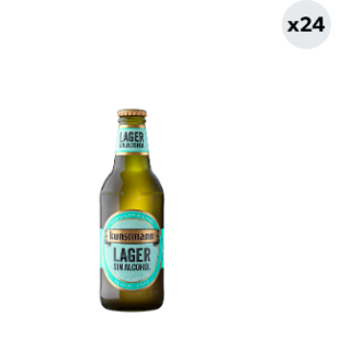 24x Cerveza Kunstmann Sin Alcohol Botella 330cc