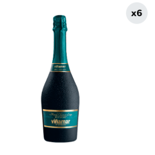 6x Espumante Viñamar Nature Brut 750cc