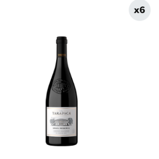 Pack 6 Vino Gran Reserva Tarapacá Cabernet Sauvignon 750 cc