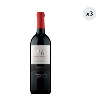 3x Vino 1865 Merlot 750cc