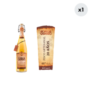 Pisco Horcón Quemado 20 Años 43° 645cc