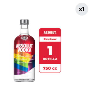 Vodka Absolut Rainbow 40° 750cc