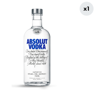 Vodka Absolut Original 40° 750cc