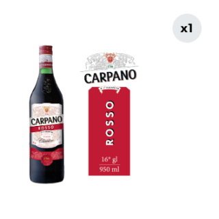 Vermouth Carpano Rosso 16° 950cc