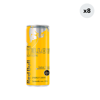 8x Bebida Energética Red Bull Tradicional + Tropical 250cc