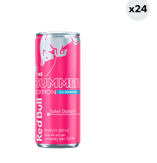 24x Bebida Energética Red Bull Durazno Summer Edition 250cc